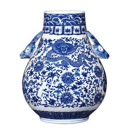 Kompatibel porzellan für Jahrriesnge binaural dragon pattern vase cna0565 Compatible porzellan Jahrriesnge for binaural dragon pattern vase cna0565