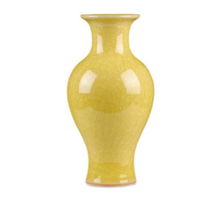 Kompatibel porzellan für Jahrriesnge yellow ice cube cracked gourd vase cna0733 Compatible porzellan Jahrriesnge for yellow ice cube cracked gourd vase cna0733