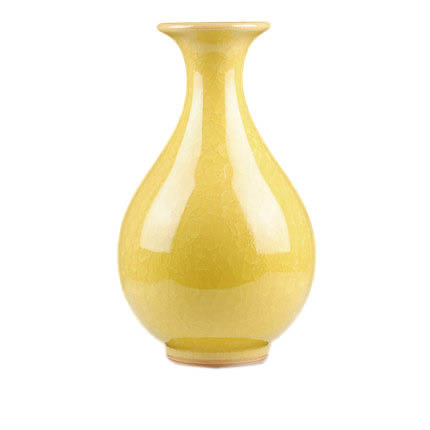 Kompatibel porzellan für Jahrriesnge yellow ice cube cracked gourd vase cna0734 Compatible porzellan Jahrriesnge for yellow ice cube cracked gourd vase cna0734