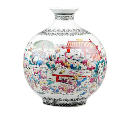 Kompatibel porzellan für Jahrriesnge pastel one hundred children figure vase cna0784 Compatible porzellan Jahrriesnge for pastel one hundred children figure vase cna0784
