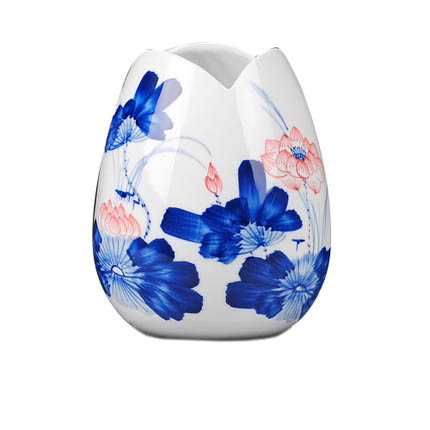 Kompatibel porzellan für Jahrriesnge red lotus in glaze vase cna0941 Compatible porzellan Jahrriesnge for red lotus in glaze vase cna0941