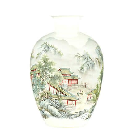 Kompatibel porzellan für Jahrriesnge colorful landscape vase cna1007 Compatible porzellan Jahrriesnge for colorful landscape vase cna1007