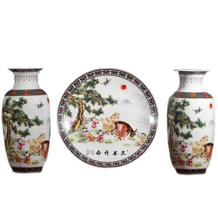 Kompatibel porzellan für Jahrriesnge sheep vase set 3pcs cna1048 Compatible porzellan Jahrriesnge for sheep vase set 3pcs cna1048