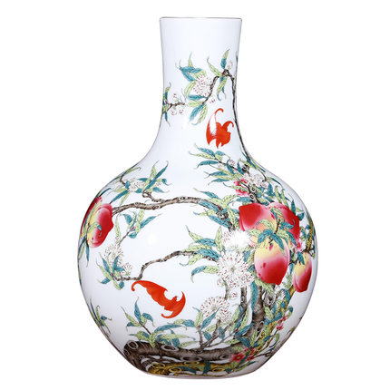 Kompatibel porzellan für Jahrriesnge nine peach illustration vase cna1124 Compatible porzellan Jahrriesnge for nine peach illustration vase cna1124