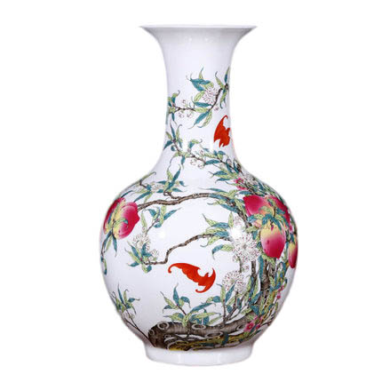 Kompatibel porzellan für Jahrriesnge nine peach illustration vase cna1127 Compatible porzellan Jahrriesnge for nine peach illustration vase cna1127