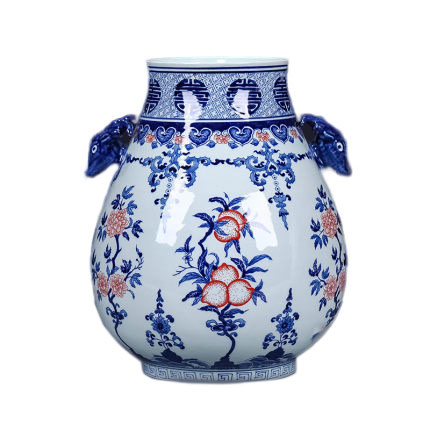 Kompatibel porzellan für Jahrriesnge deer head binaural lucky bucket vase cna1130 Compatible porzellan Jahrriesnge for deer head binaural lucky bucket vase cna1130
