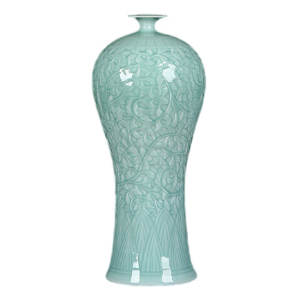 Kompatibel porzellan für Jahrriesnge carving shadow blue glaze vase cna1305 Compatible porzellan Jahrriesnge for carving shadow blue glaze vase cna1305