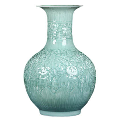 Kompatibel porzellan für Jahrriesnge carving shadow blue glaze vase cna1307 Compatible porzellan Jahrriesnge for carving shadow blue glaze vase cna1307