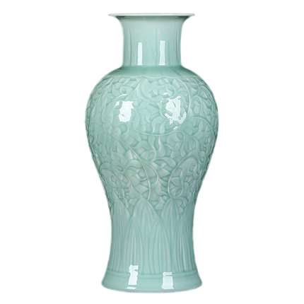 Kompatibel porzellan für Jahrriesnge carving shadow blue glaze vase cna1308 Compatible porzellan Jahrriesnge for carving shadow blue glaze vase cna1308