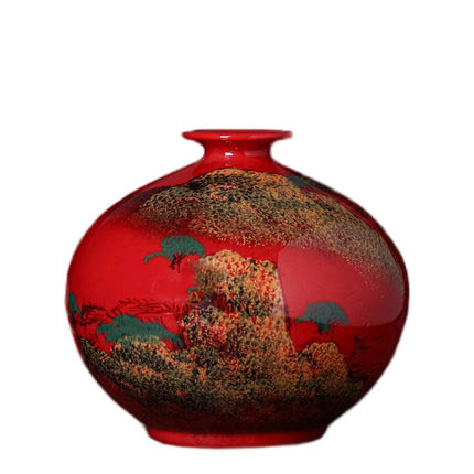 Kompatibel porzellan für Jahrriesnge red landscape vase cna1355 Compatible porzellan Jahrriesnge for red landscape vase cna1355