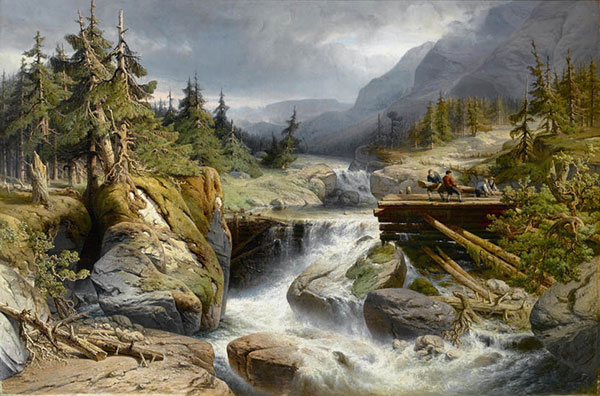Kompatibel Landschaft für JAHRRIESNGE waterfall-lpf01034 Compatible Landschaft JAHRRIESNGE for waterfall-lpf01034