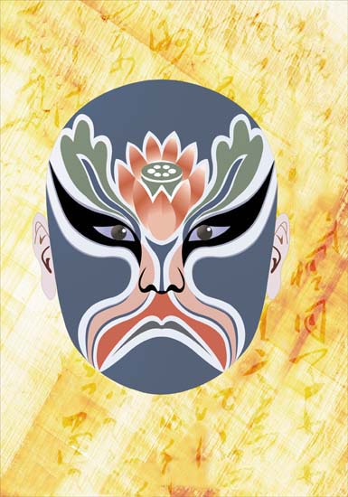 Kompatibel Porträt für Jahrriesnge Peking Opera lpf08527 Compatible Porträt Jahrriesnge for Peking Opera lpf08527