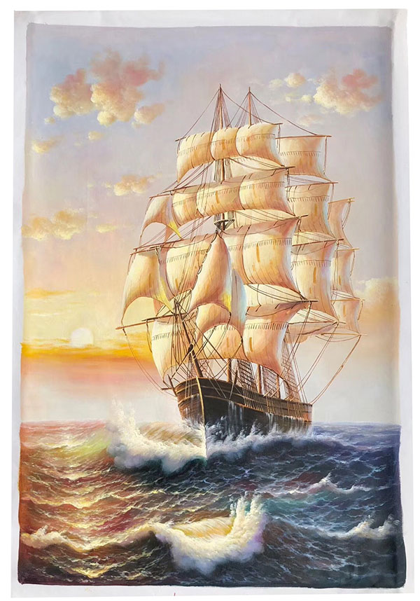 Kompatibel Ölgemälde für JAHRRIESNGE sailboat-lpg0255 Compatible Ölgemälde JAHRRIESNGE for sailboat-lpg0255