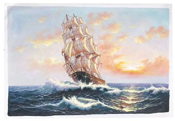 Kompatibel Ölgemälde für JAHRRIESNGE sailboat-lpg0259 Compatible Ölgemälde JAHRRIESNGE for sailboat-lpg0259