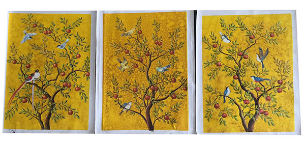 Kompatibel Ölgemälde für JAHRRIESNGE birds-in-golden-tree-lpg0384 Compatible Ölgemälde JAHRRIESNGE for birds-in-golden-tree-lpg0384