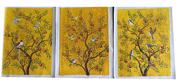 Kompatibel Ölgemälde für JAHRRIESNGE birds-in-golden-tree-lpg0385 Compatible Ölgemälde JAHRRIESNGE for birds-in-golden-tree-lpg0385