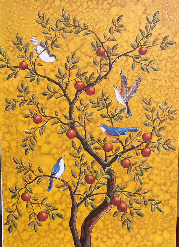 Kompatibel Ölgemälde für JAHRRIESNGE birds-in-the-tree-lpg0387 Compatible Ölgemälde JAHRRIESNGE for birds-in-the-tree-lpg0387