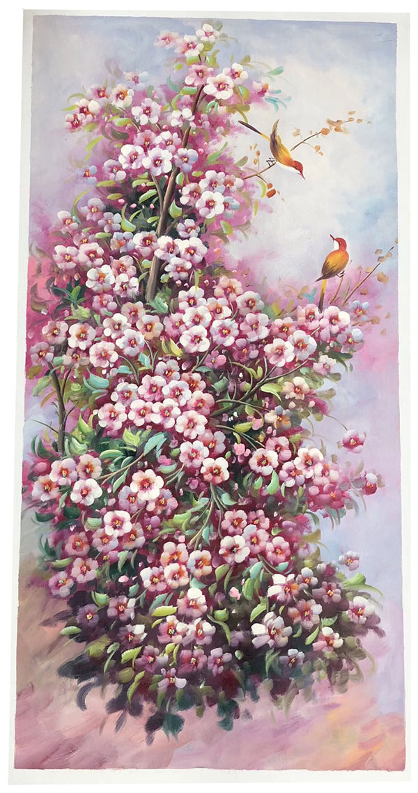 Kompatibel Ölgemälde für JAHRRIESNGE pine-flower-lpg398 Compatible Ölgemälde JAHRRIESNGE for pine-flower-lpg398