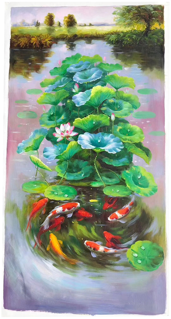 Kompatibel Landschaft für JAHRRIESNGE lotus-and-fish-lpg0594 Compatible Landschaft JAHRRIESNGE for lotus-and-fish-lpg0594