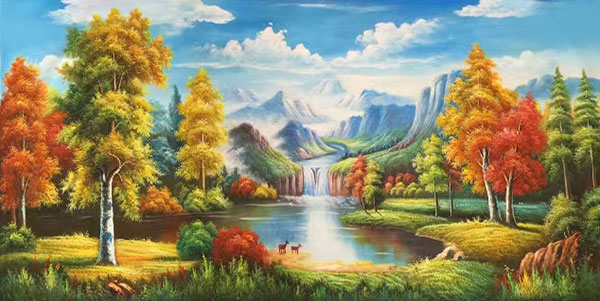 Kompatibel Landschaft für JAHRRIESNGE tree-river-sky-lpg0776 Compatible Landschaft JAHRRIESNGE for tree-river-sky-lpg0776