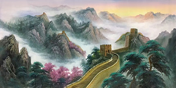 Kompatibel Landschaft für JAHRRIESNGE the-Great-Wall-montains-trees-lpg0781 Compatible Landschaft JAHRRIESNGE for the-Great-Wall-montains-trees-lpg0781