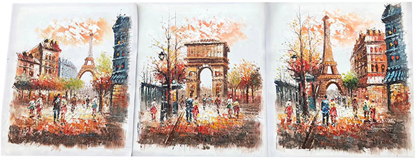 Kompatibel Landschaft für JAHRRIESNGE Arc-de-Triomphe-and-Eiffel-Tower-lpg0787 Compatible Landschaft JAHRRIESNGE for Arc-de-Triomphe-and-Eiffel-Tower-lpg0787