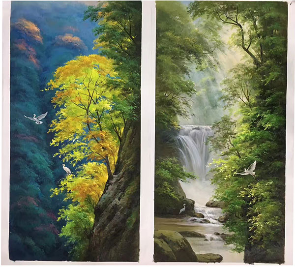 Kompatibel Landschaft für JAHRRIESNGE waterfall-and-tree-lpg1306 Compatible Landschaft JAHRRIESNGE for waterfall-and-tree-lpg1306
