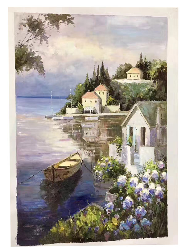 Kompatibel Landschaft für JAHRRIESNGE village-and-boat-lpg1307 Compatible Landschaft JAHRRIESNGE for village-and-boat-lpg1307