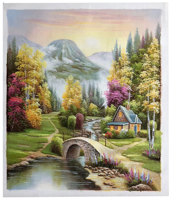 Kompatibel Landschaft für JAHRRIESNGE house-bridge-river-lpg1363 Compatible Landschaft JAHRRIESNGE for house-bridge-river-lpg1363