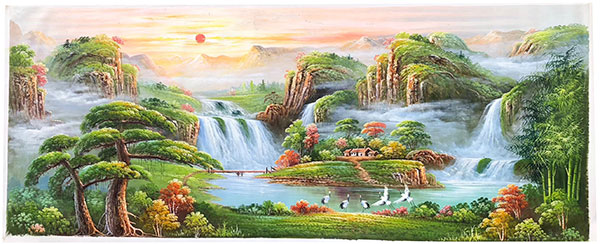 Kompatibel Landschaft für JAHRRIESNGE sunrise-waterfall-lpg1366 Compatible Landschaft JAHRRIESNGE for sunrise-waterfall-lpg1366
