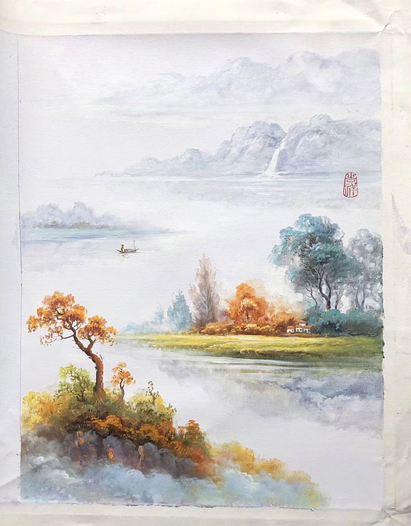 Kompatibel Landschaft für JAHRRIESNGE boat-in-lake-lpg1401 Compatible Landschaft JAHRRIESNGE for boat-in-lake-lpg1401