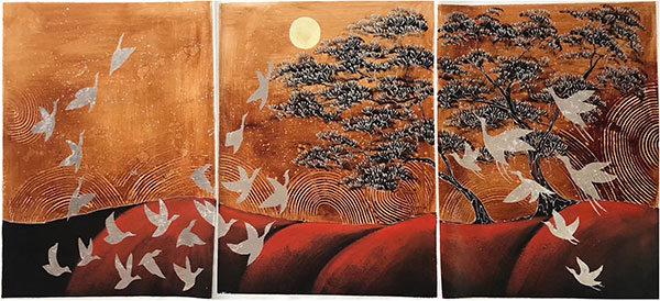 Kompatibel Landschaft für JAHRRIESNGE mixed-birds-trees-lpg1458 Compatible Landschaft JAHRRIESNGE for mixed-birds-trees-lpg1458