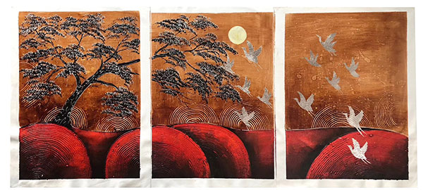 Kompatibel Landschaft für JAHRRIESNGE mixed-birds-trees-lpg1459 Compatible Landschaft JAHRRIESNGE for mixed-birds-trees-lpg1459