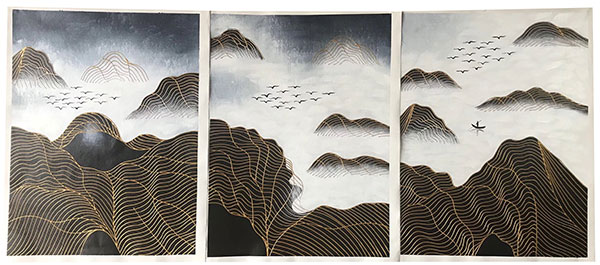 Kompatibel Landschaft für JAHRRIESNGE birds-and-montains-lpg1469 Compatible Landschaft JAHRRIESNGE for birds-and-montains-lpg1469
