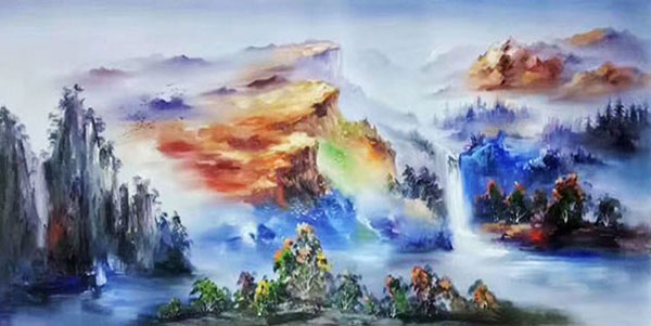 Kompatibel Landschaft für JAHRRIESNGE montain-waterfall-lpg1589 Compatible Landschaft JAHRRIESNGE for montain-waterfall-lpg1589