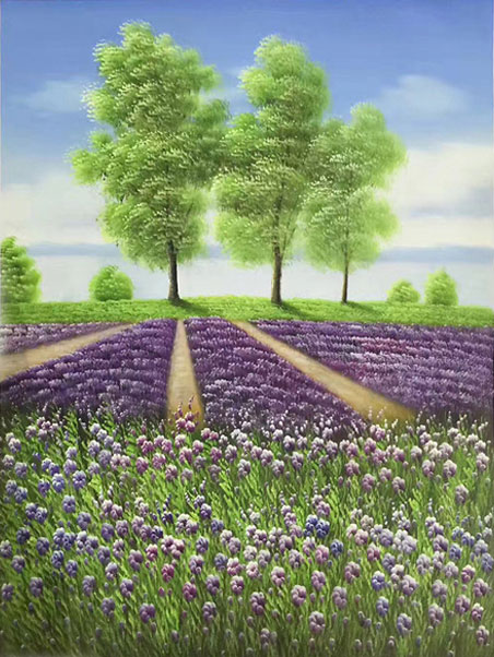 Kompatibel Landschaft für JAHRRIESNGE lavender-lpg1707 Compatible Landschaft JAHRRIESNGE for lavender-lpg1707