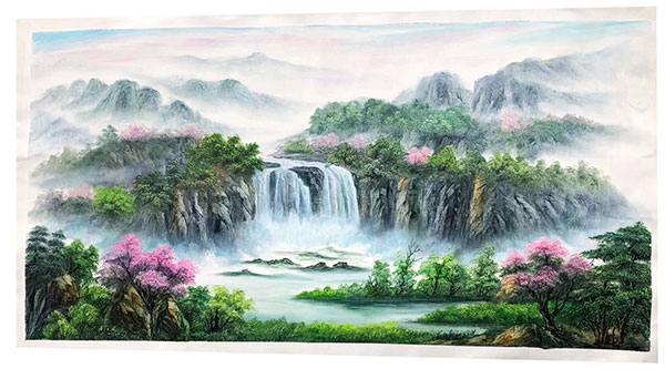 Kompatibel Landschaft für JAHRRIESNGE waterfall-lpg1764 Compatible Landschaft JAHRRIESNGE for waterfall-lpg1764