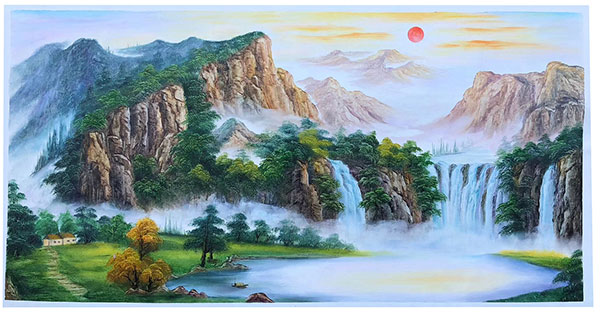 Kompatibel Landschaft für JAHRRIESNGE waterfall-lpg1769 Compatible Landschaft JAHRRIESNGE for waterfall-lpg1769