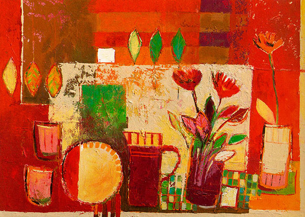 Kompatibel Abstrakt für Jahrriesnge flowers-lpg2086 Compatible Abstrakt Jahrriesnge for flowers-lpg2086
