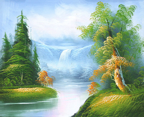 Kompatibel Landschaft für JAHRRIESNGE waterfall lpg2396 Compatible Landschaft JAHRRIESNGE for waterfall lpg2396
