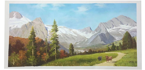 Kompatibel Landschaft für JAHRRIESNGE mountain lpg2483 Compatible Landschaft JAHRRIESNGE for mountain lpg2483