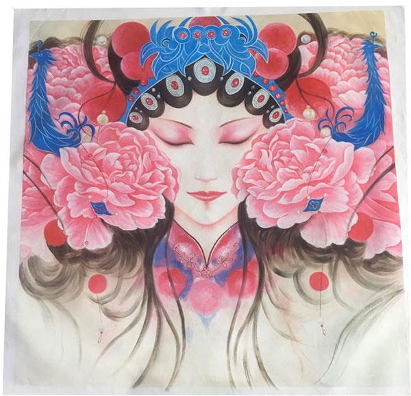 Kompatibel Porträt für Jahrriesnge Peking Opera lpg2708 Compatible Porträt Jahrriesnge for Peking Opera lpg2708